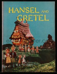 9d800 HANSEL & GRETEL souvenir program book '54 classic tale acted out by Kinemin puppets!