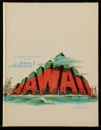 9d802 HAWAII hardcover souvenir program book '66 Julie Andrews, Max von Sydow, James A. Michener!