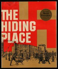 9d808 HIDING PLACE world premiere souvenir program book '75 WWII concentration camp true story!