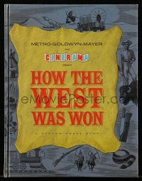 9d812 HOW THE WEST WAS WON hardcover souvenir program book '64 John Ford, all-star cast, Cinerama!