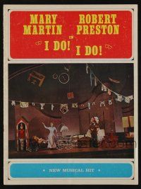 9d815 I DO I DO stage play souvenir program book '68 Gower Champion's Broadway musical, Mary Martin