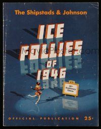 9d818 ICE FOLLIES OF 1946 souvenir program book '46 cool ice skating variety show 10th anniversary!
