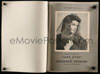 9d832 JANE EYRE stage play souvenir program book '37 starring Katharine Hepburn!