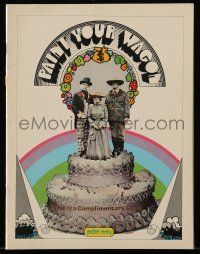 9d887 PAINT YOUR WAGON souvenir program book '69 cool Peter Max images on front & back covers!