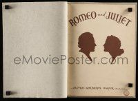9d918 ROMEO & JULIET souvenir program book '36 Norma Shearer, Leslie Howard, William Shakespeare