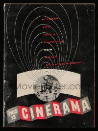 9d971 THIS IS CINERAMA souvenir program book '52 a startling new world of entertainment!