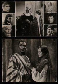 9d253 OTHELLO 4 10x12.75 stills '66 Laurence Olivier, Maggie Smith, Shakespeare tragedy!