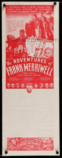 9d268 ADVENTURES OF FRANK MERRIWELL herald '36 Don Briggs as fiction's greatest hero, serial!