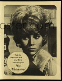 9d273 ANY WEDNESDAY herald '66 anything can happen to sexy chickie Jane Fonda!