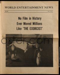 9d331 EXORCIST herald '74 William Friedkin, Max Von Sydow, William Peter Blatty horror classic!