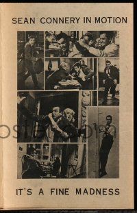 9d336 FINE MADNESS herald '66 Sean Connery can out-fox Joanne Woodward, Jean Seberg & them all!