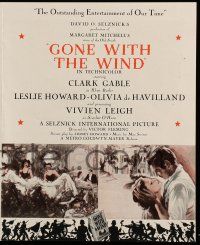 9d344 GONE WITH THE WIND herald '39 Clark Gable & Vivien Leigh in many great classic images!