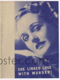 9d373 LADY FROM NOWHERE herald '36 Mary Astor linked love with murder, she knows too much!