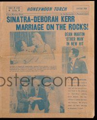 9d389 MARRIAGE ON THE ROCKS herald '65 Frank Sinatra, pretty bride Deborah Kerr & Dean Martin!