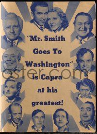 9d391 MR. SMITH GOES TO WASHINGTON herald '39 James Stewart, Jean Arthur, Frank Capra at his best!
