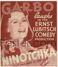9d400 NINOTCHKA herald '39 beautiful Greta Garbo, Melvyn Douglas, directed by Ernst Lubitsch!