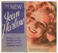 9d421 RIFFRAFF herald '36 when red-headed Jean Harlow meets red-headed Spencer Tracy!
