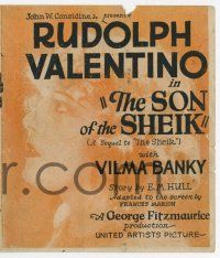 9d431 SON OF THE SHEIK herald '26 world's greatest screen lover Rudolph Valentino, Vilma Banky!