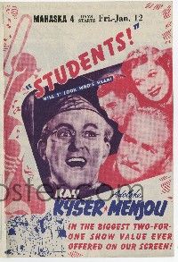 9d450 THAT'S RIGHT YOU'RE WRONG herald '39 Kay Kyser, Adolphe Menjou, Lucille Ball, Horton, Menjou