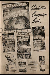 9d495 CHIP OF THE FLYING U pressbook '40 Johnny Mack Brown, Bob Baker, Fuzzy Knight, cool images!