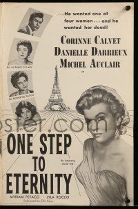9d589 ONE STEP TO ETERNITY pressbook '55 Bonnes a tuer, Corinne Calvet, Danielle Darrieux