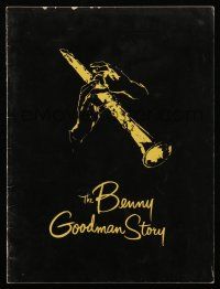 9d687 BENNY GOODMAN STORY souvenir program book '56 Steve Allen, Donna Reed, Gene Krupa!
