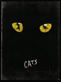9d719 CATS stage play souvenir program book '83 Andrew Lloyd Webber's Broadway classic!