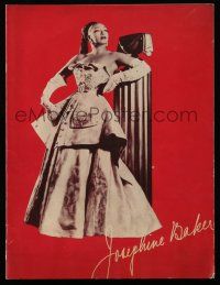 9d837 JOSEPHINE BAKER souvenir program book '51 great images of the African American performer!
