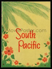 9d944 SOUTH PACIFIC stage play souvenir program book '53 starring Jeanne Bal & Webb Tilton!