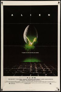 9f030 ALIEN 1sh '79 Ridley Scott outer space sci-fi monster classic, cool egg image!
