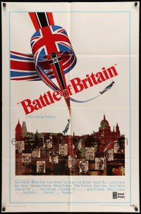 9f069 BATTLE OF BRITAIN style B int'l 1sh '69 all-star cast in classic World War II battle!