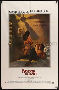 9f084 BEYOND THE LIMIT 1sh '83 art of Michael Caine, Richard Gere & sexy girl by Richard Amsel!