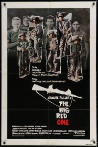 9f088 BIG RED ONE 1sh '80 directed by Samuel Fuller, Lee Marvin, Mark Hamill in WWII!