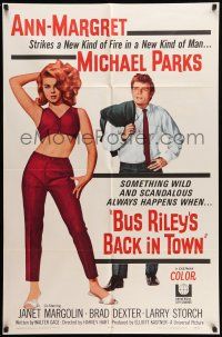 9f122 BUS RILEY'S BACK IN TOWN 1sh '65 wonderful full-length image of sexy Ann-Margret!