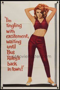 9f123 BUS RILEY'S BACK IN TOWN teaser 1sh '65 sexiest Ann-Margret is tingling with excitement!
