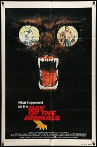 9f180 DAY OF THE ANIMALS style B int'l 1sh '77 wildlife revenge more shocking than The Birds, art!