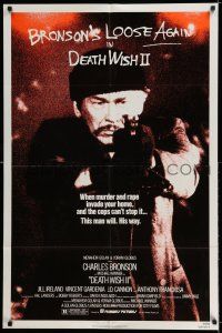 9f190 DEATH WISH II 1sh '82 Charles Bronson is loose again and wants the filth off the streets!