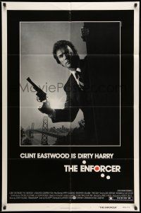 9f236 ENFORCER 1sh '76 photo of Clint Eastwood as Dirty Harry by Bill Gold!