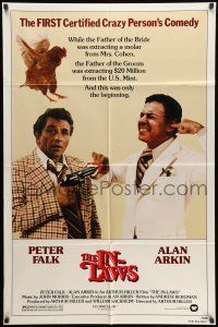 9f422 IN-LAWS 1sh '79 classic Peter Falk & Alan Arkin screwball comedy!