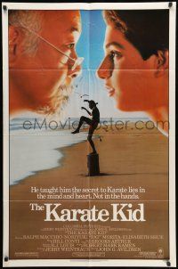 9f463 KARATE KID 1sh '84 Pat Morita, Ralph Macchio, teen martial arts classic!