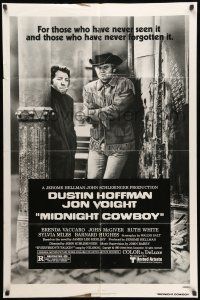 9f588 MIDNIGHT COWBOY 1sh R80 Dustin Hoffman, Jon Voight, John Schlesinger classic!