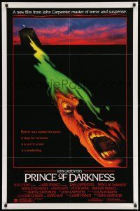9f728 PRINCE OF DARKNESS 1sh '87 John Carpenter, it is evil and it is real, horror image!