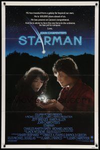 9f831 STARMAN int'l 1sh '84 alien Jeff Bridges & Karen Allen, directed by John Carpenter!