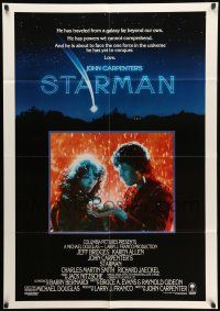 9f832 STARMAN int'l 1sh '84 John Carpenter, alien Jeff Bridges & Karen Allen in snowfall!
