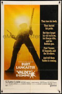 9f921 VALDEZ IS COMING 1sh '71 Burt Lancaster, written by Elmore Leonard!