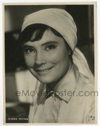 9g656 ALBA REGIA Russian 6.75x9 still '61 directed by Mihaly Szemes, close up smiling actress!