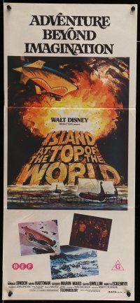 9g230 ISLAND AT THE TOP OF THE WORLD Aust daybill '74 Disney's adventure beyond imagination!