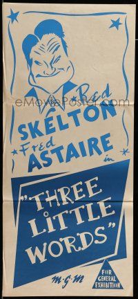 9g317 THREE LITTLE WORDS Aust daybill R60s completely different art of Red Skelton!