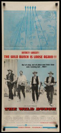 9g325 WILD BUNCH Aust daybill R70s Sam Peckinpah cowboy classic, William Holden & Ernest Borgnine!
