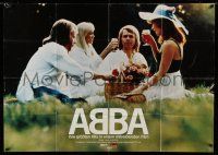9g338 ABBA: THE MOVIE German 33x47 '77 Swedish pop rock group sold more records than anyone!